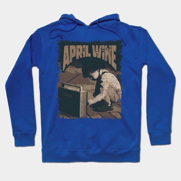 April Wine Vintage Radio Hoodie by K.P.L.D.S.G.N